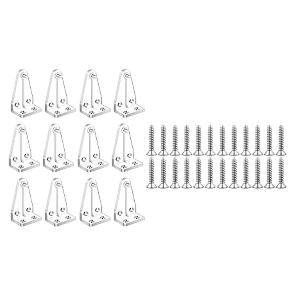 Hold Down Brackets for 1 Inch Blinds Plastic Bottom Rail Clips Clear 12 24