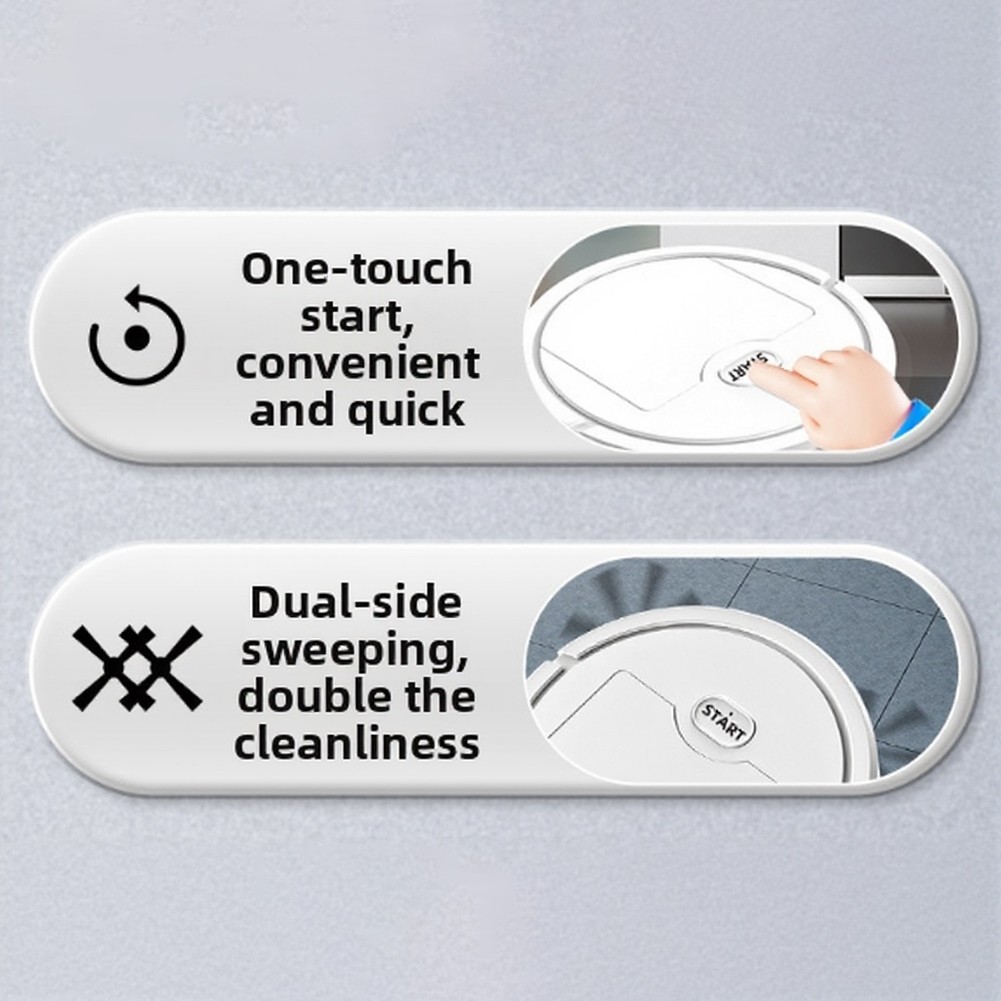 Smart Robot Vacuum with Obstacle Detection Sweeping Vacuuming and Mopping