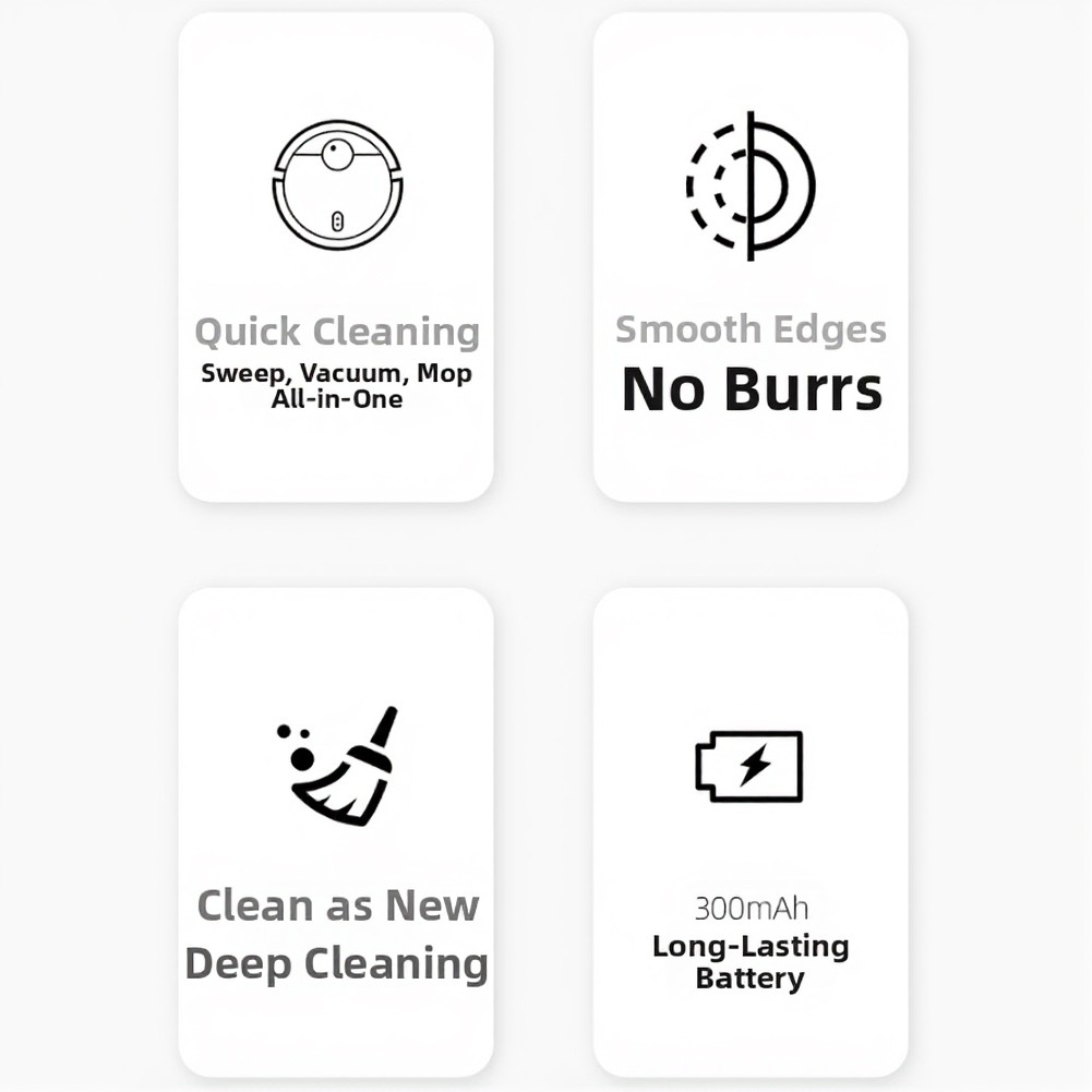 Smart Robot Vacuum with Obstacle Detection Sweeping Vacuuming and Mopping