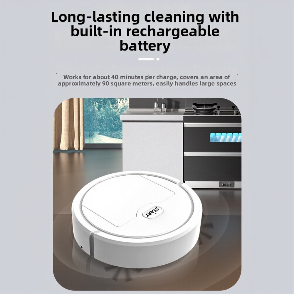 Smart Robot Vacuum with Obstacle Detection Sweeping Vacuuming and Mopping