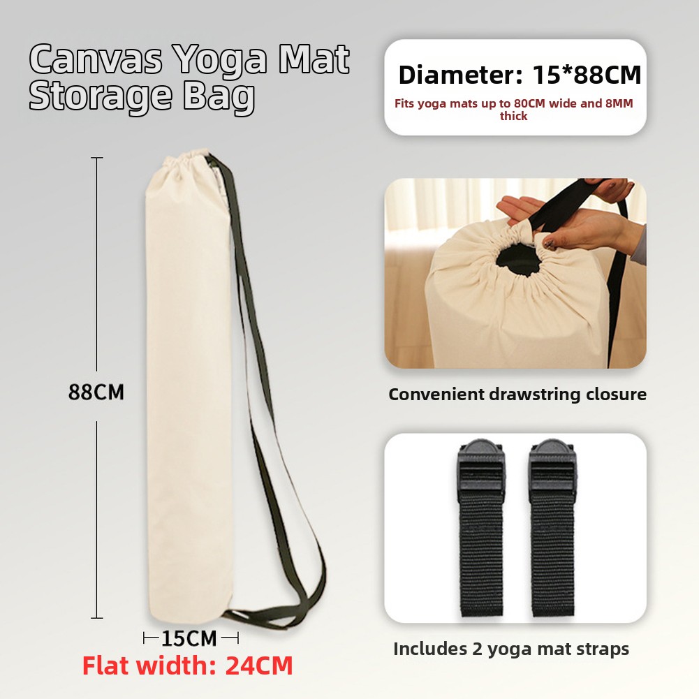 Yoga Mat Carrier Backpack Featuring Reinforced Stitching and Breathable Fabric