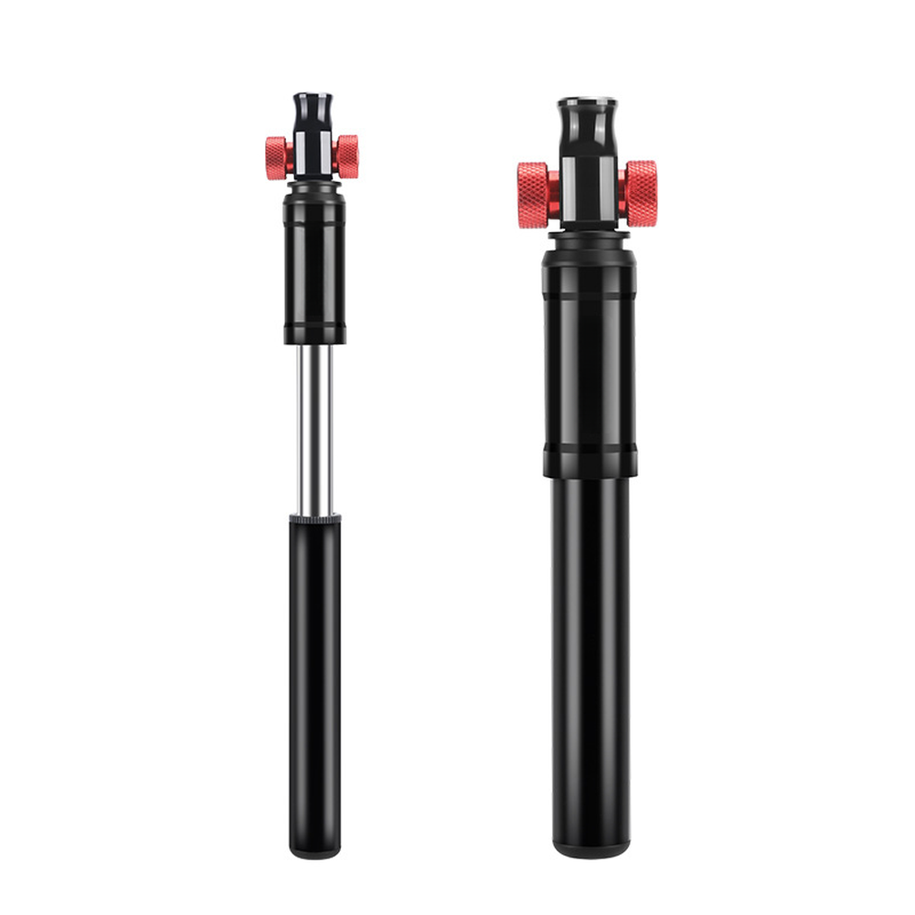 Portable 130 PSI Aluminum Alloy Bicycle Pump for Mountain and Road Bikes