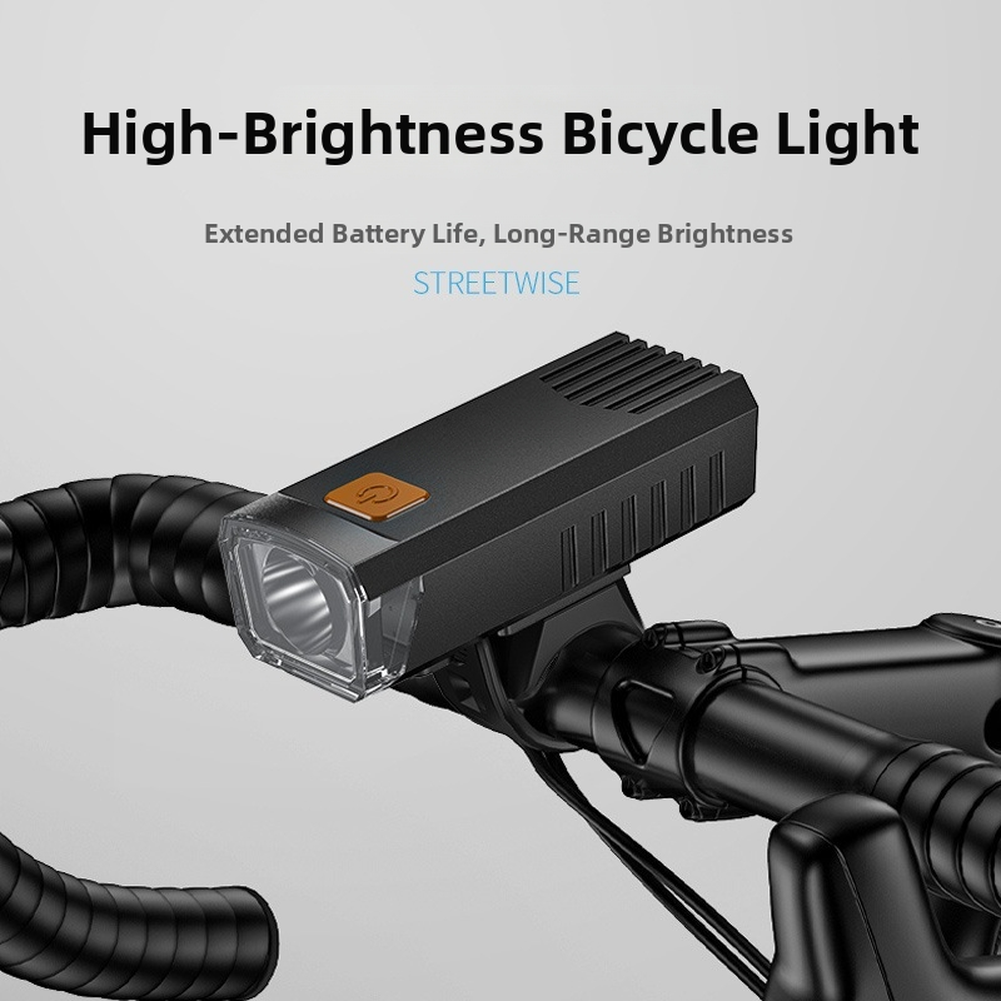 Waterproof LED Bicycle Lamp with Floodlight Function USB-C Charging Support