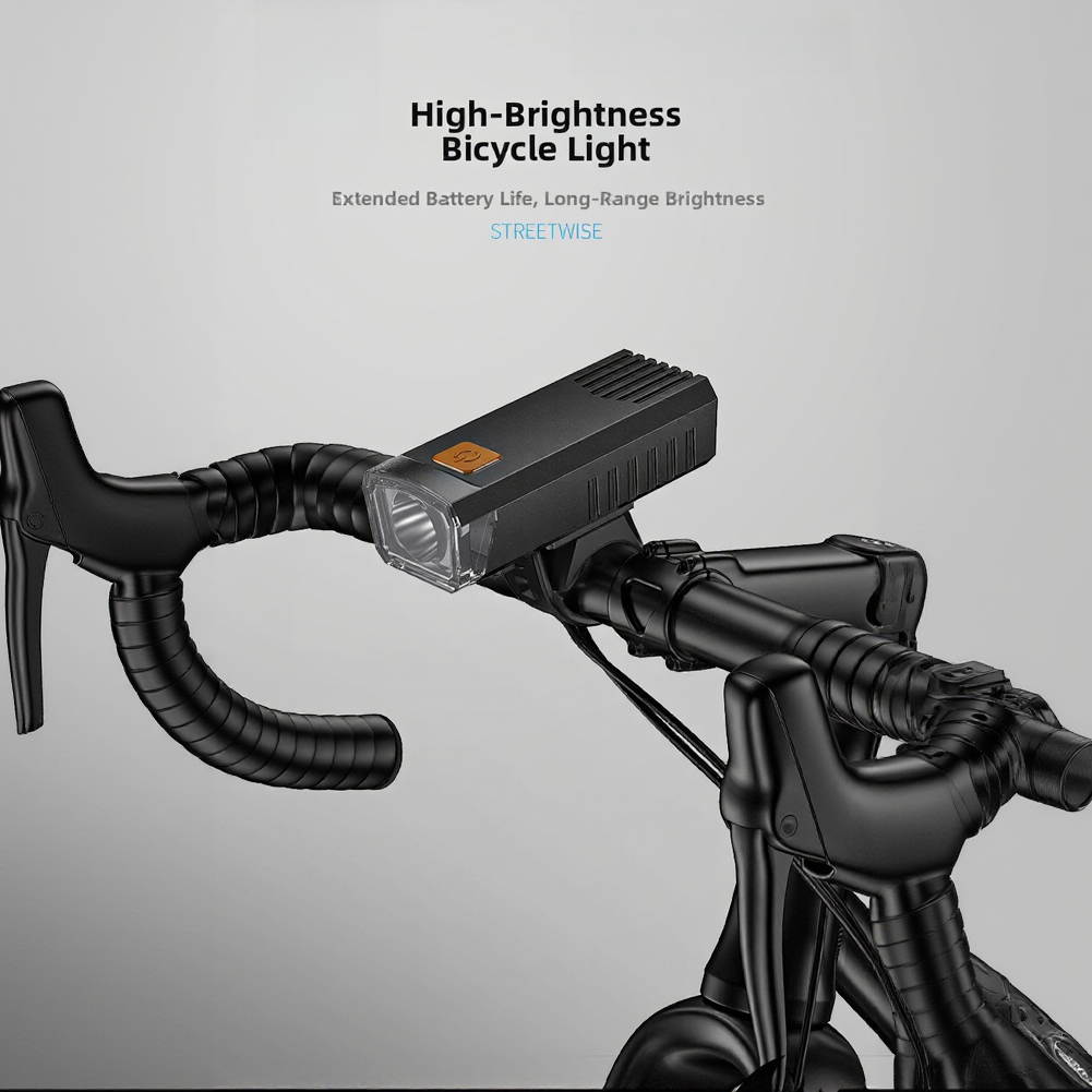 Waterproof LED Bicycle Lamp with Floodlight Function USB-C Charging Support