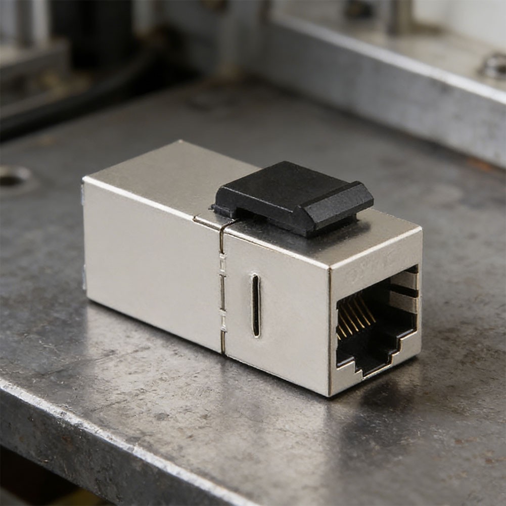 4pcs Stainless Steel CAT6A Shielding Module for Ethernet Installations