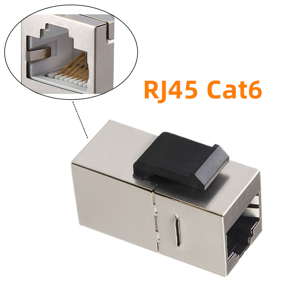 4pcs Stainless Steel CAT6A Shielding Module for Ethernet Installations