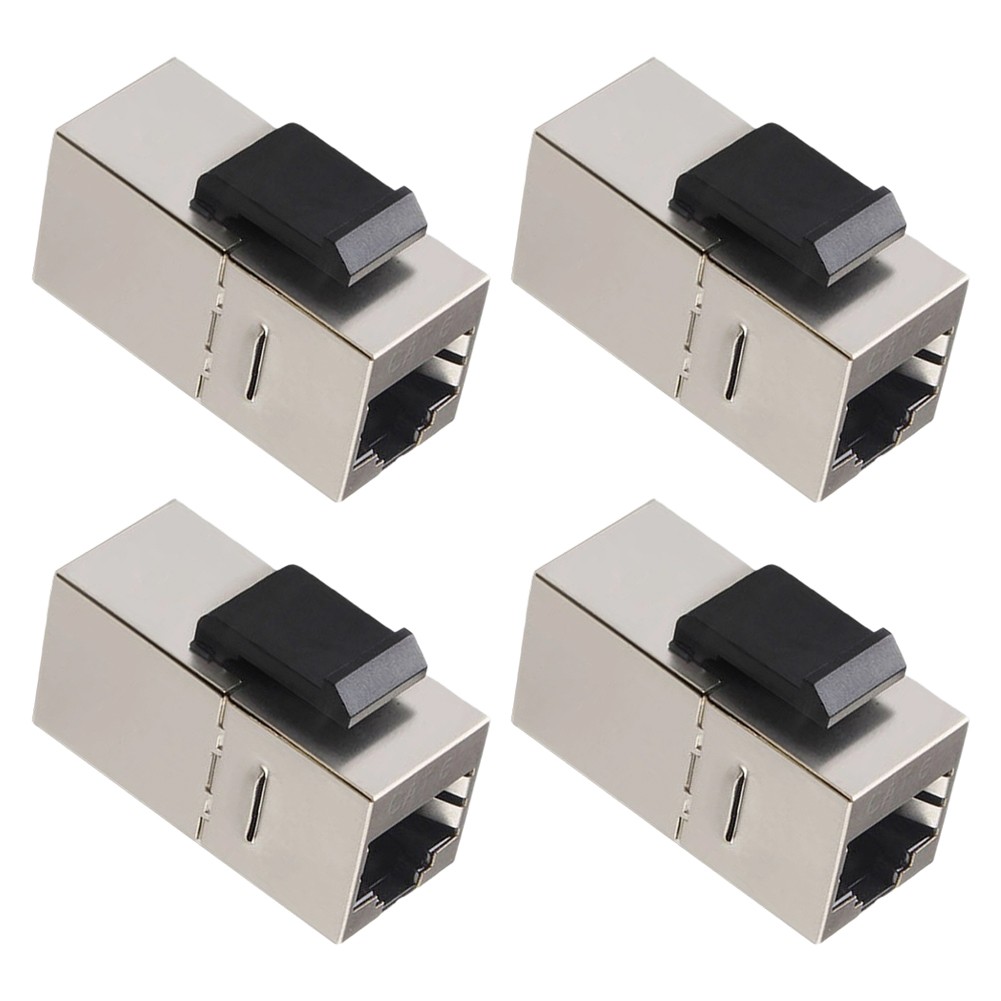 4pcs Stainless Steel CAT6A Shielding Module for Ethernet Installations