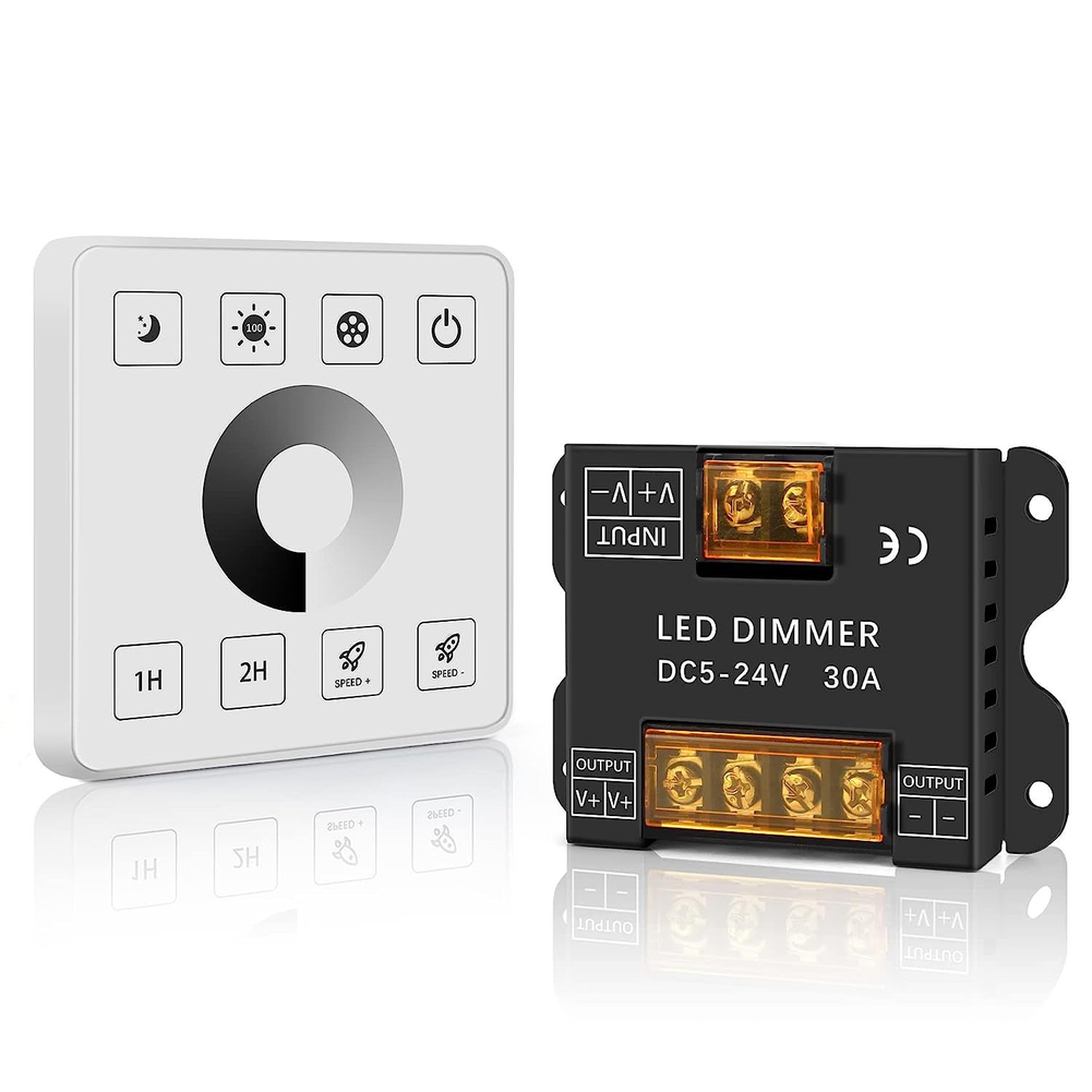 Capacitive Touch LED Controller 30A RF Wireless for DC5V 12V 24V Strips