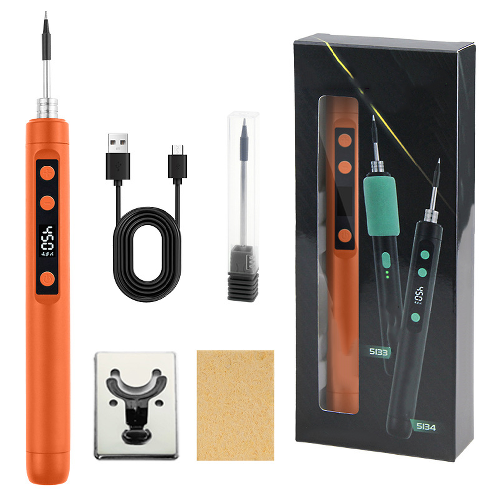 USB Soldering Iron Kit with 8 Second Heat Activation Portable for Lab Use