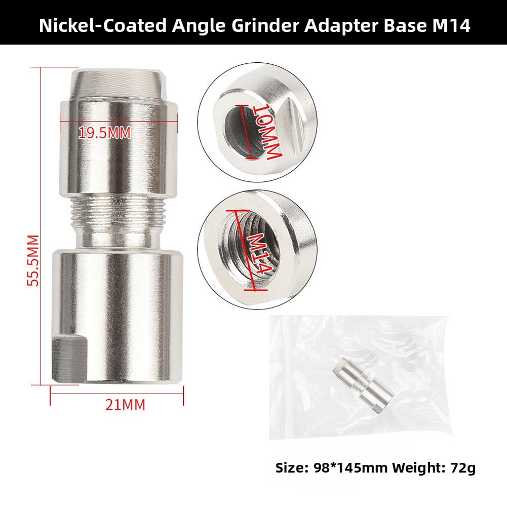 Angle Grinder Adapter Head with 3 Chuck Sizes 3mm 6mm 6.35mm for Versatility