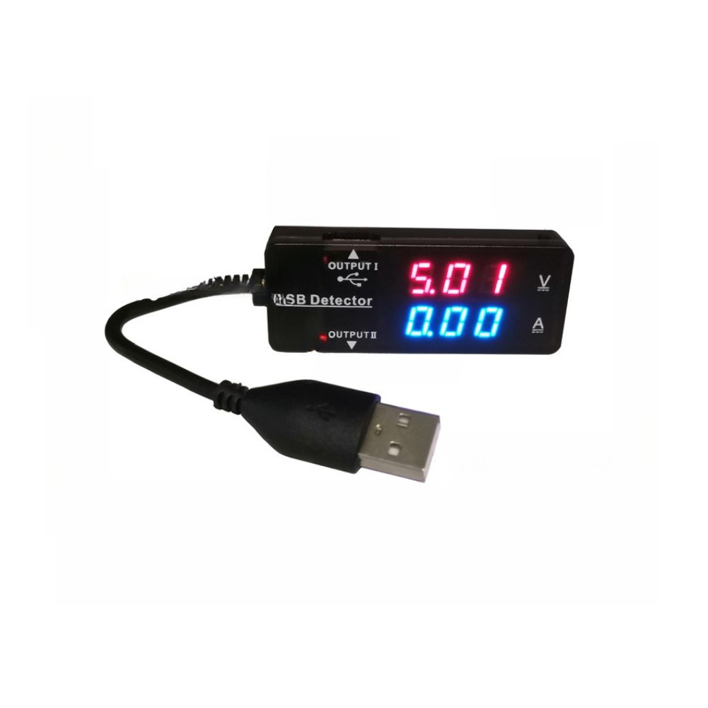 YB26VA USB Voltmeter Ammeter Digital LCD Monitor with 0.1% Measurement Accuracy