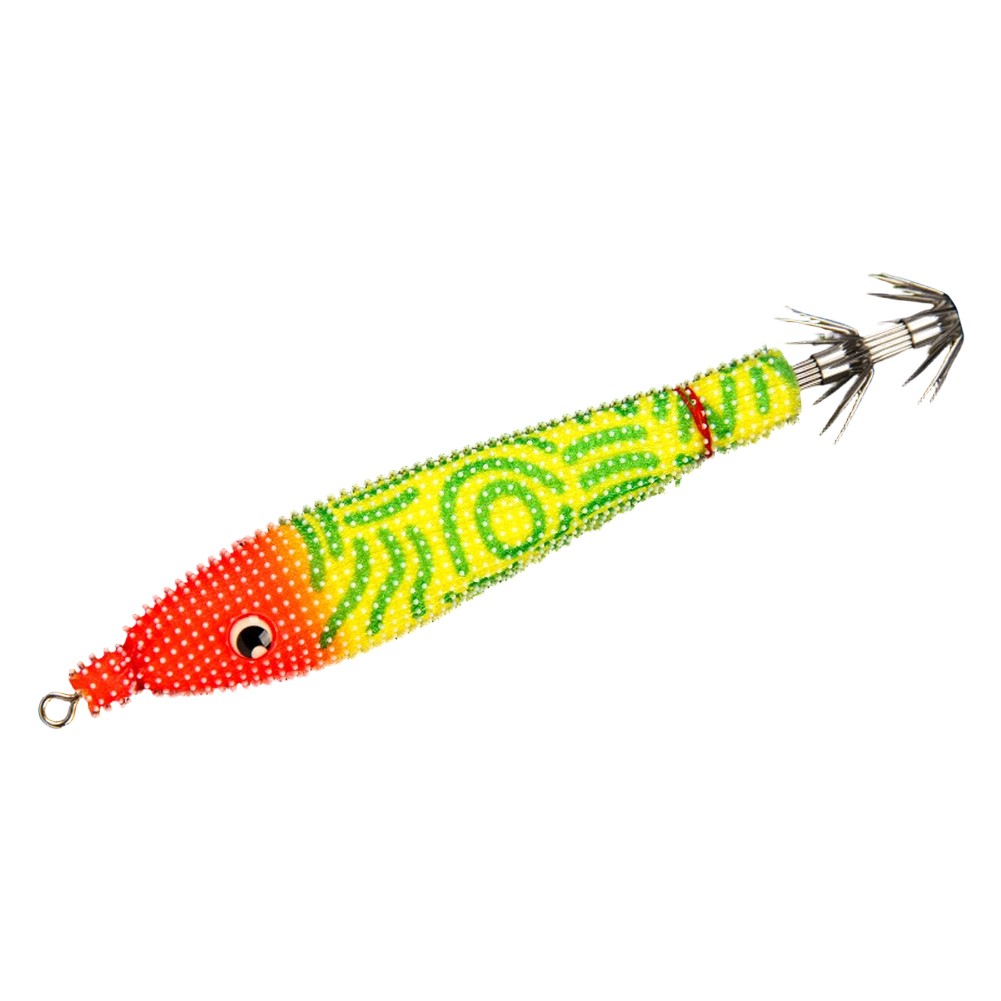 80mm Squid Bait Jig Hook Noctilucent Luminous Effect Horizontal Shrimp Design