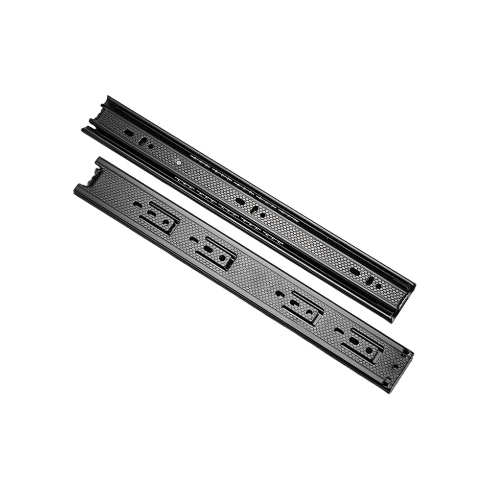 40mm Wide Heavy Duty Three Section Drawer Slides Extended Silent for Drawers