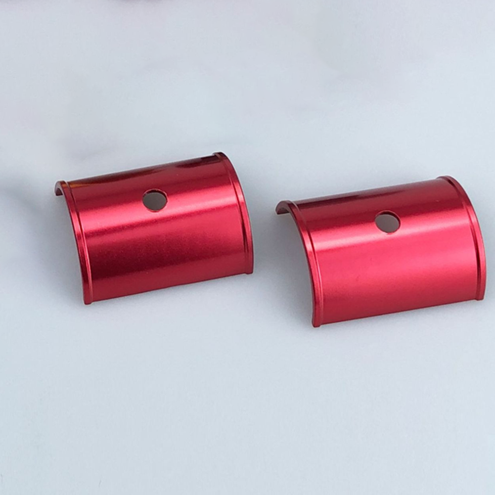 Red Aluminum Handlebar Sleeve Variable Diameter 3.5cm 4.5cm for Mountain Bikes