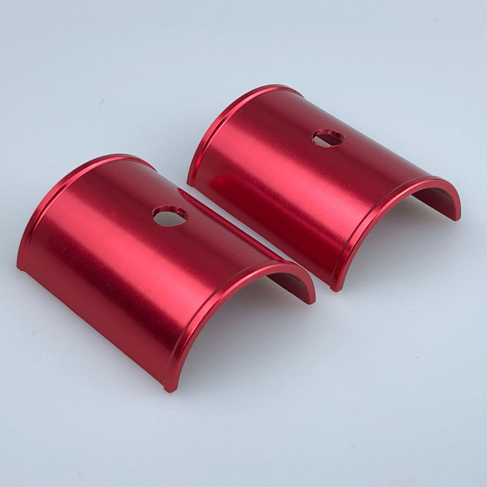 Red Aluminum Handlebar Sleeve Variable Diameter 3.5cm 4.5cm for Mountain Bikes