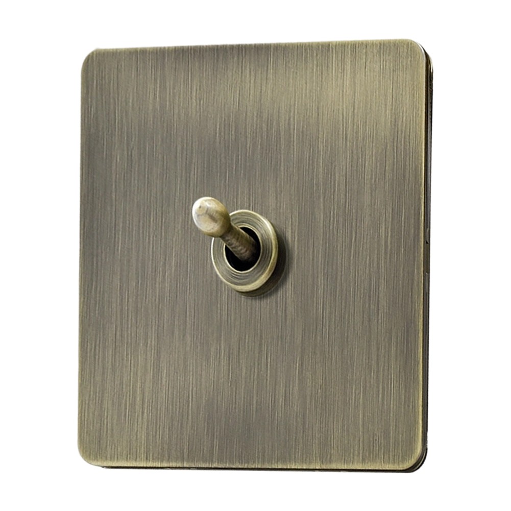86 Type Matte Stainless Steel Brushed Finish Wall Switch Panel Decorative
