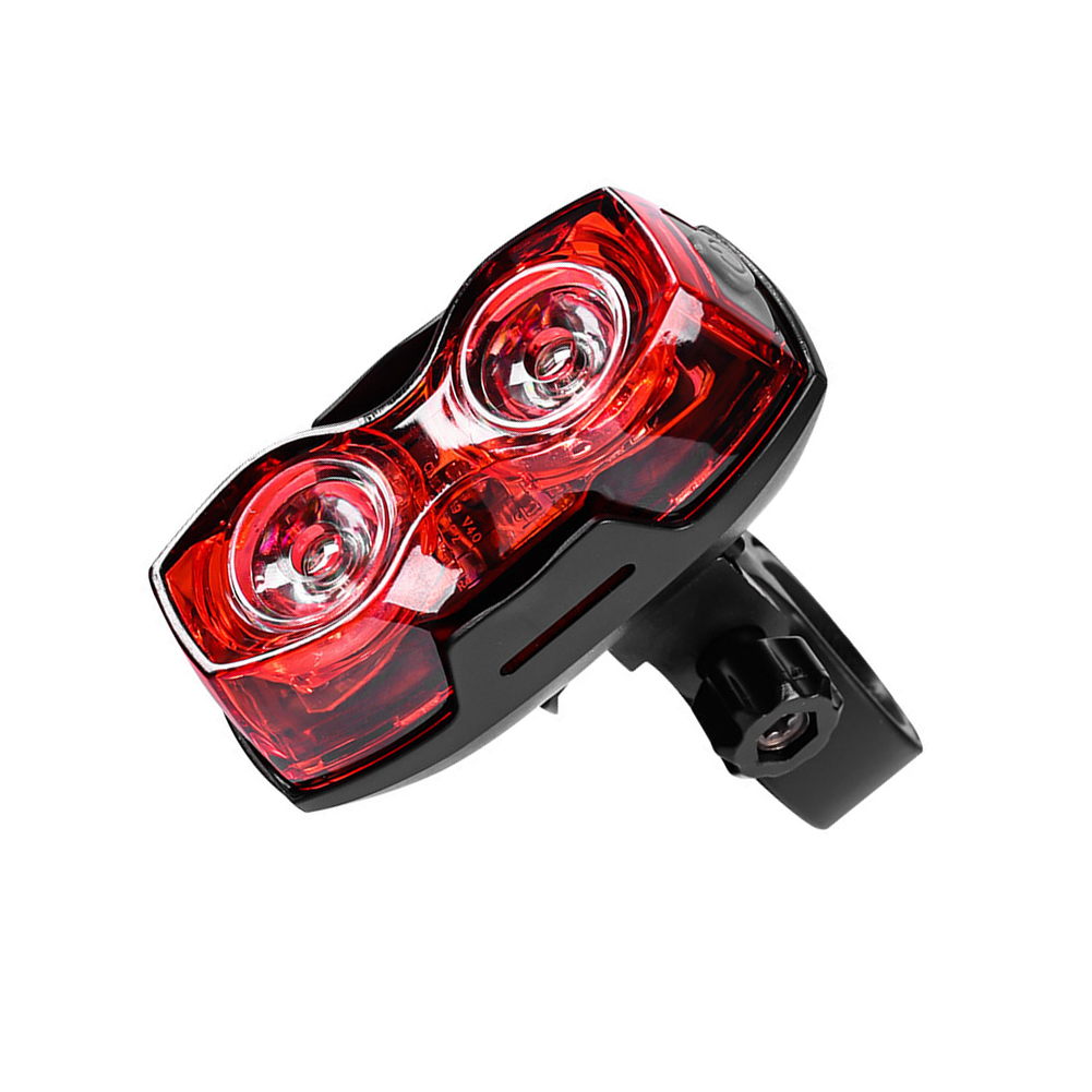 Mountain Bike Taillight 7×3.5x3cm Dual Bead Rear Light Plastic Housing 46g