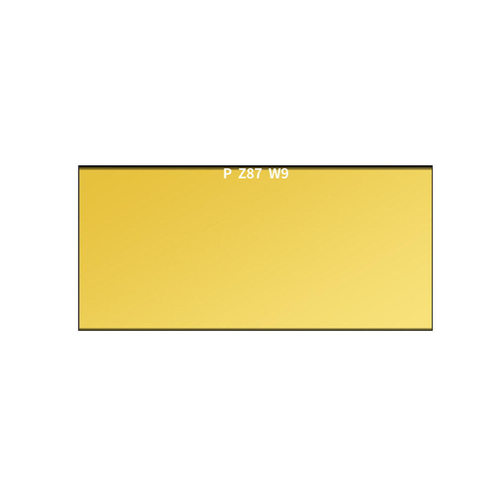 Gold Coated Welding Lens 10.8cm x 5.5cm for Hardened Glass Helmet Shade 9-13