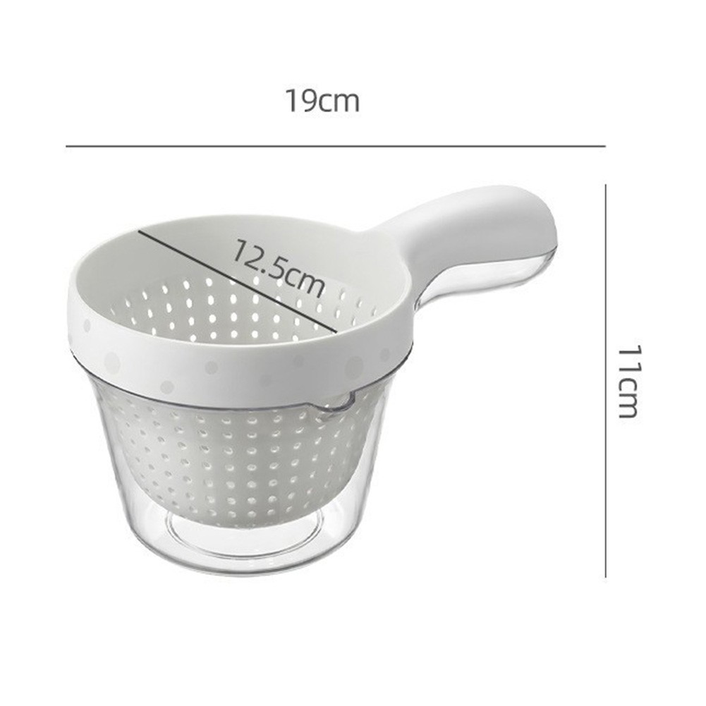 Rinse and Drain Tool with Two Level Design for Home Kitchen Vegetable Prep