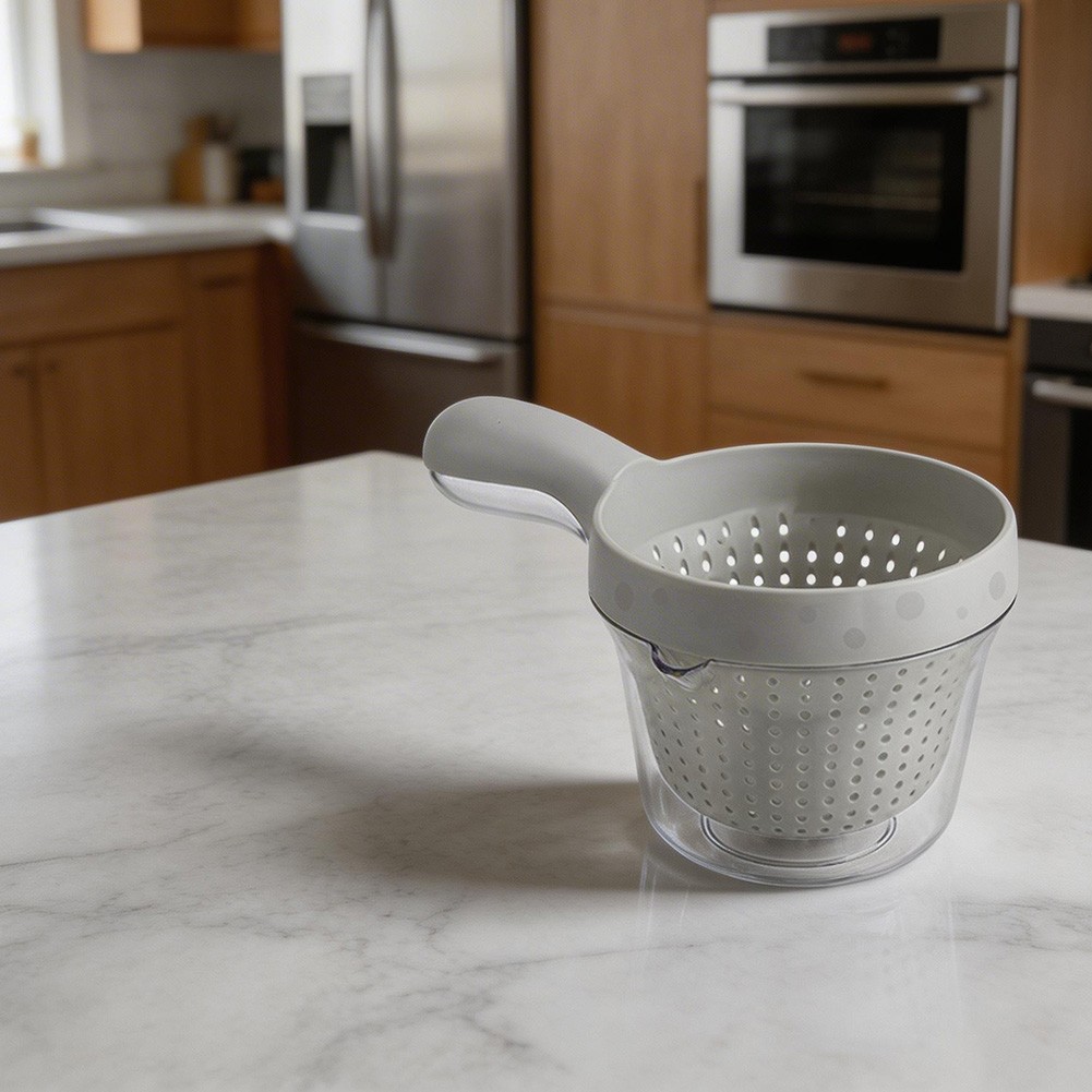 Rinse and Drain Tool with Two Level Design for Home Kitchen Vegetable Prep