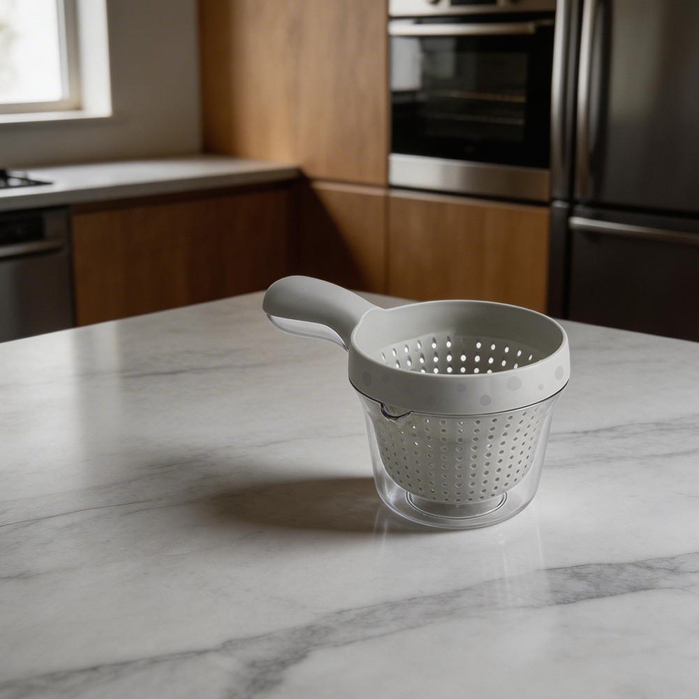 Rinse and Drain Tool with Two Level Design for Home Kitchen Vegetable Prep