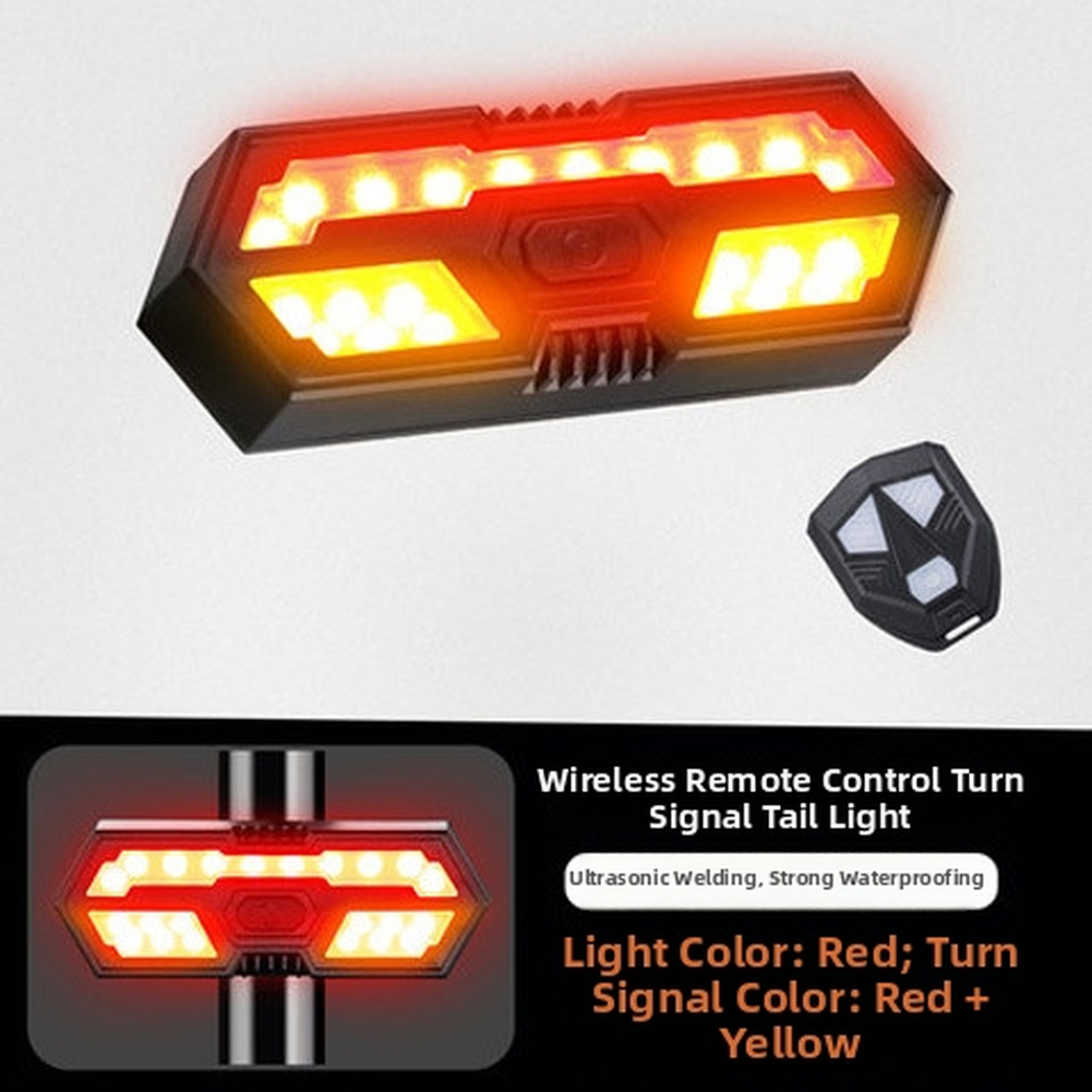 LED Wireless Taillights for Mountain Bikes with Easy Remote Activation