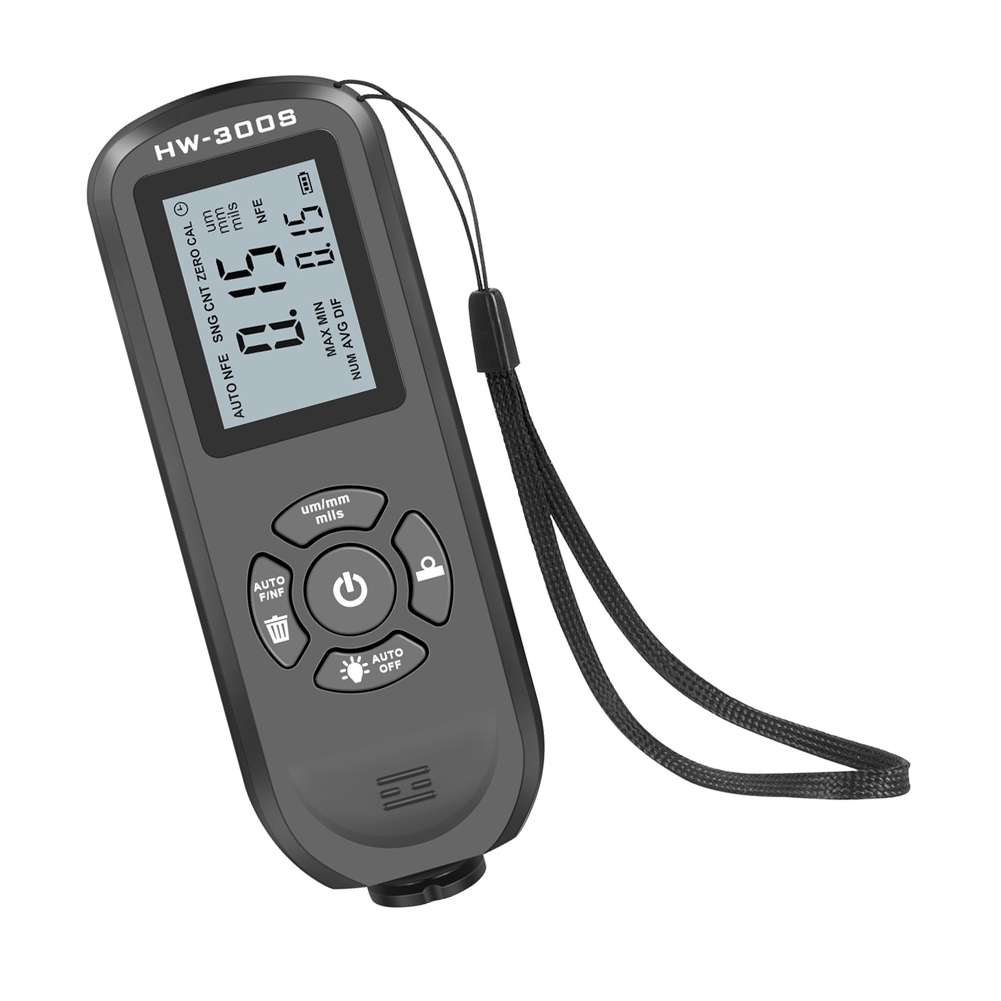 HW-300S Thickness Meter for Measuring Paint Coatings on Steel Aluminum
