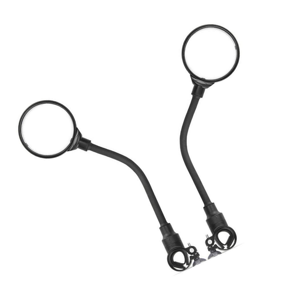 Adjustable Mountain Bike Rearview Mirror - Wide-View Plastic Handlebar Mirror
