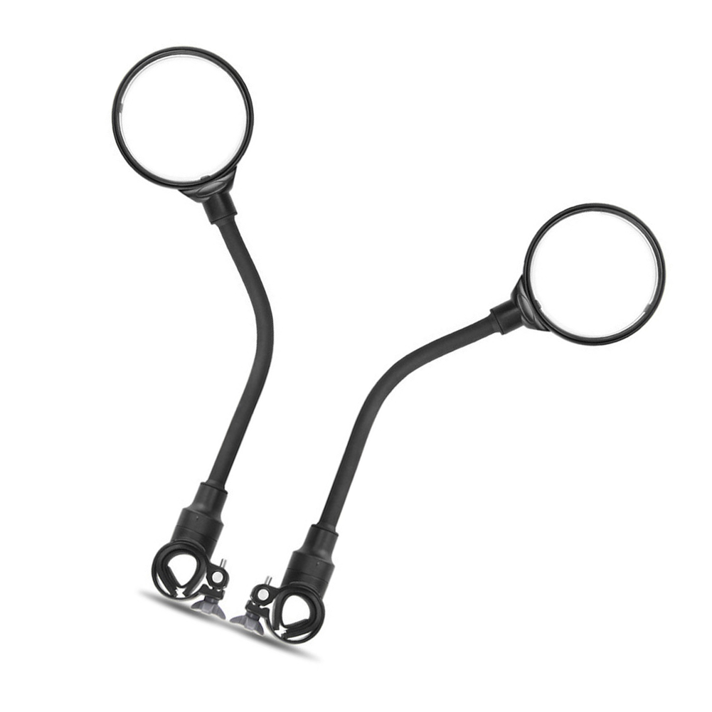 Adjustable Mountain Bike Rearview Mirror - Wide-View Plastic Handlebar Mirror