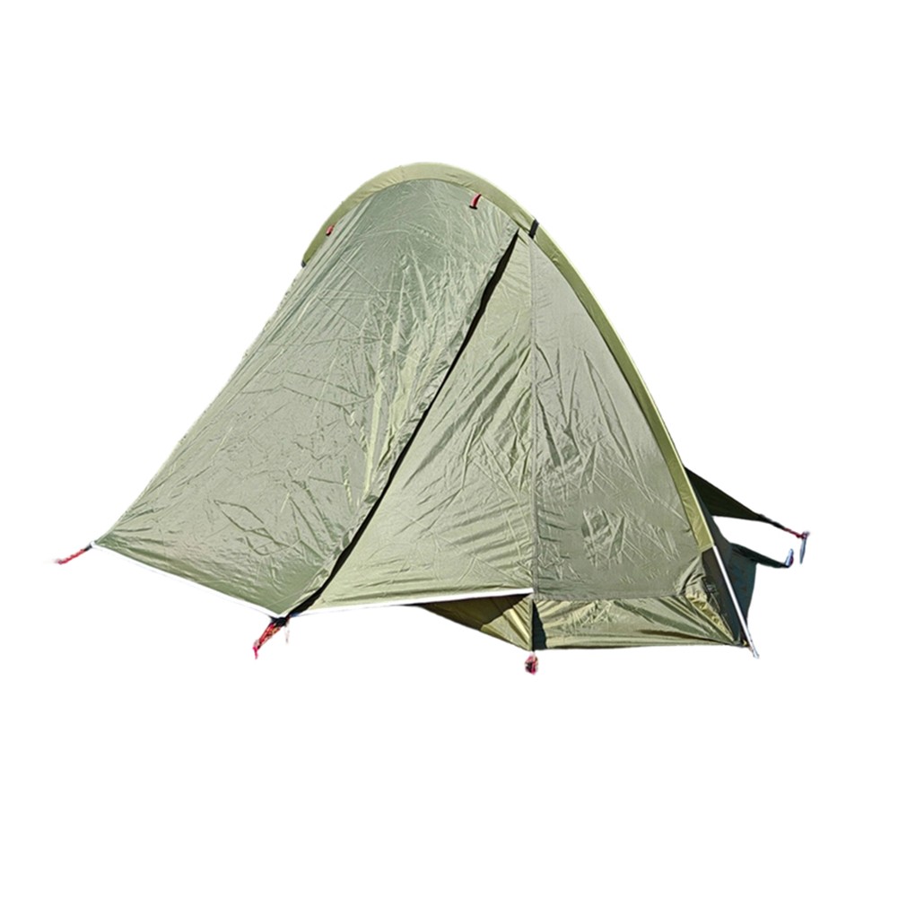PU3000 Waterproof Single Person Tent 210T Polyester Fabric Aluminum Pole