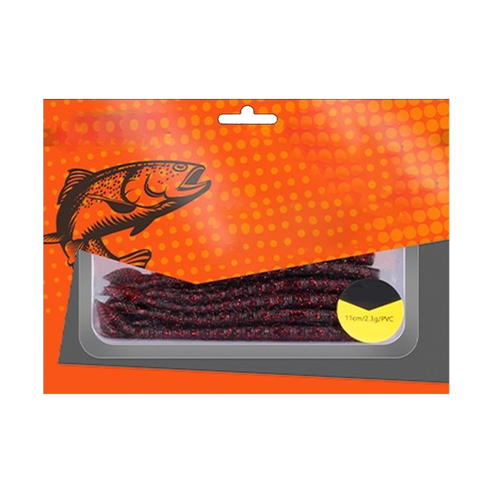 15pcs 110mm Soft Swimbaits Floating Worm Lures Silicone Material for Angling