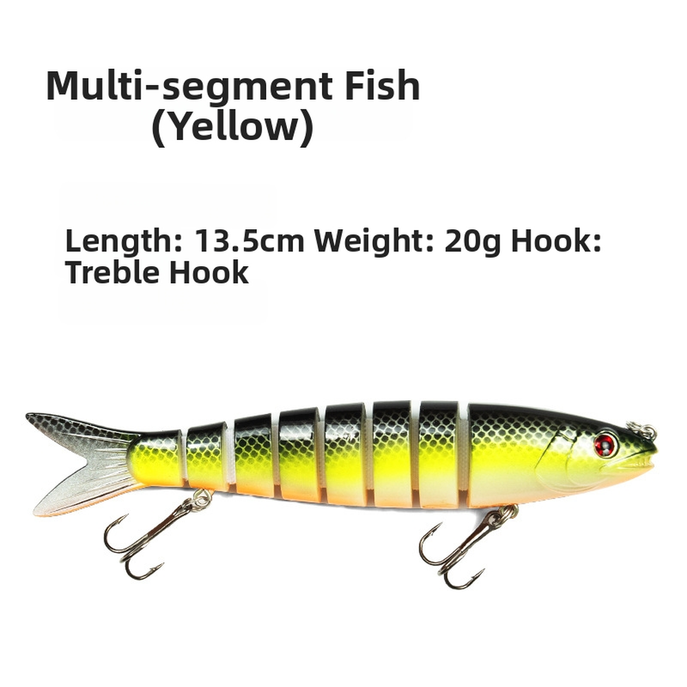 For multi-Segmented Trout Lure with Abrasion Resistant Fabric Construction