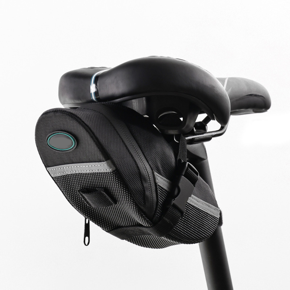 MTB Saddle Bag Quick Release Design Fits Road Bikes 20x8x6cm Polyester