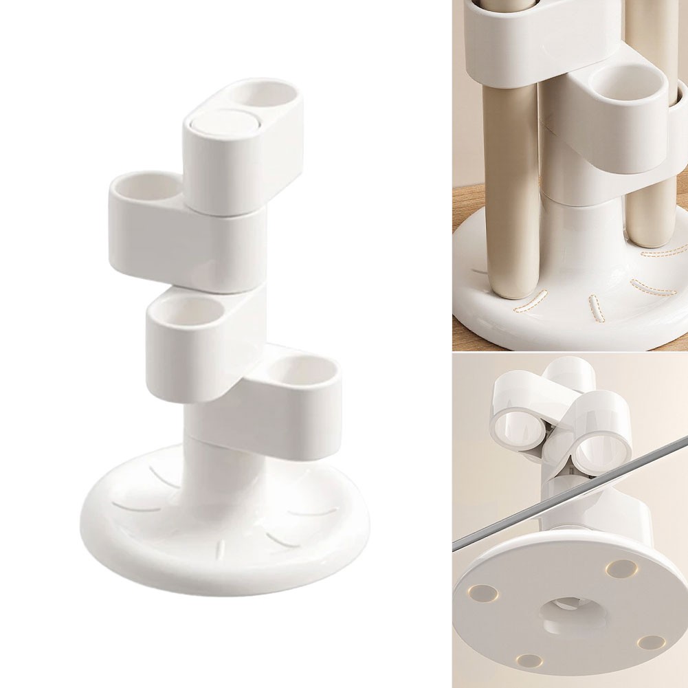 Rotatable Bathroom Organizer for Toothbrushes Makeup Brushes and Accessories