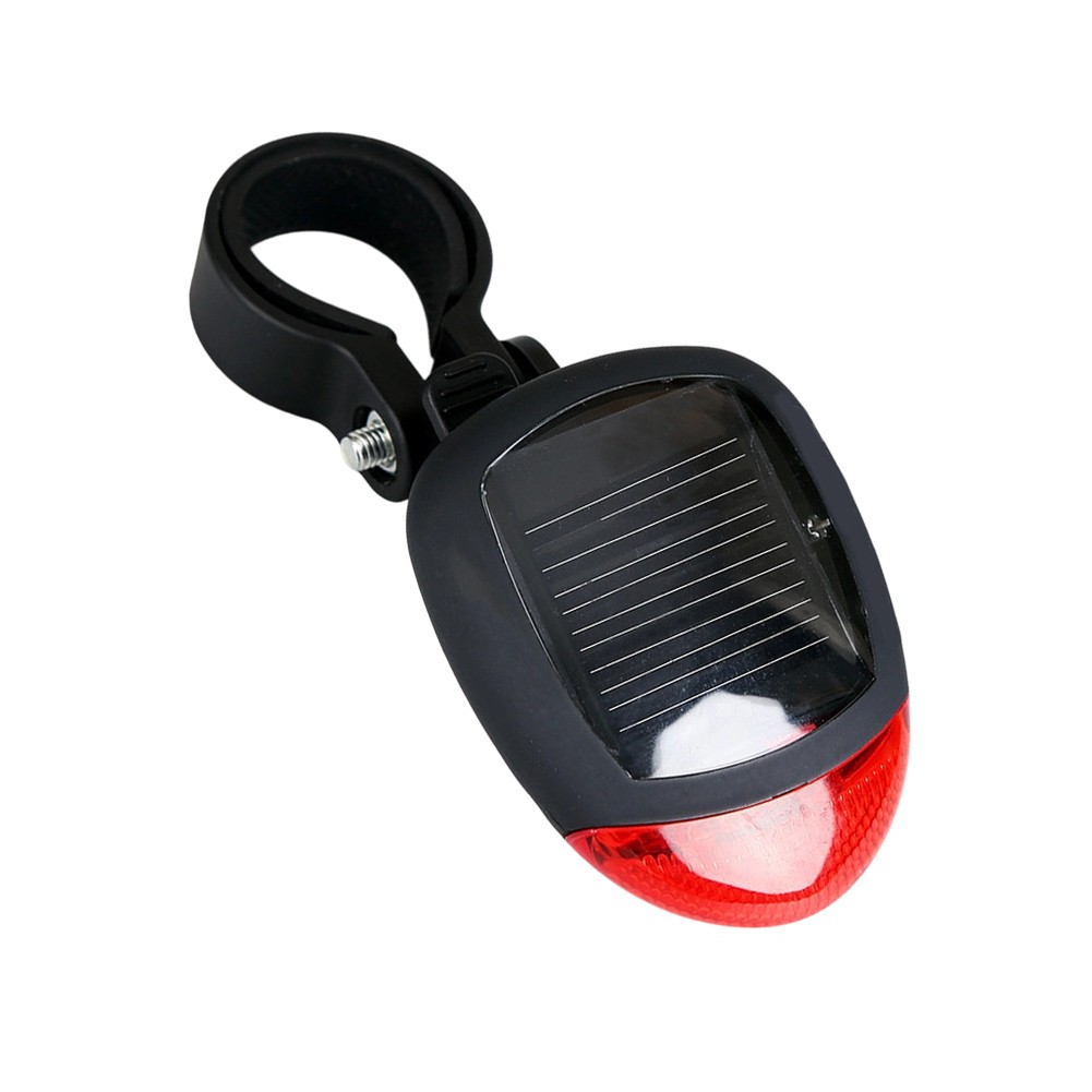 Solar Bike Taillight Solar Powered Bright LED Lighting Quick Mount System