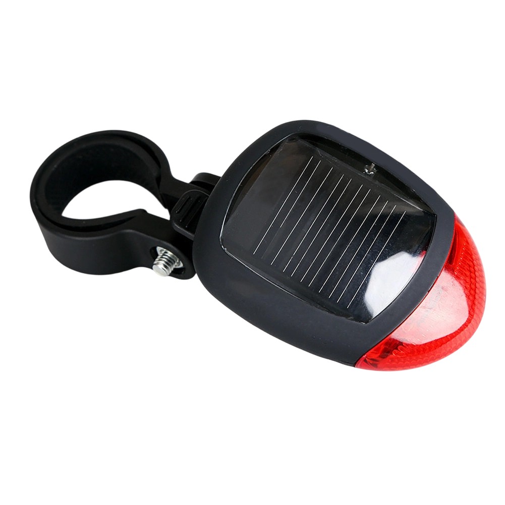 Solar Bike Taillight Solar Powered Bright LED Lighting Quick Mount System