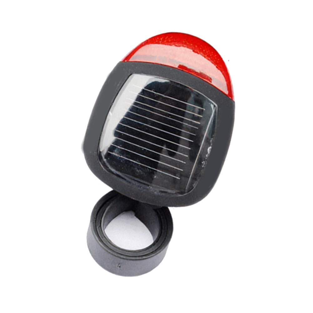 Solar Bike Taillight Solar Powered Bright LED Lighting Quick Mount System