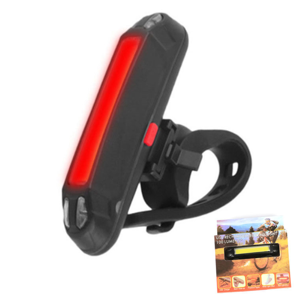 Lightweight Bicycle Taillight Dual Mode Red White Light 10.7x8.2x3.1cm