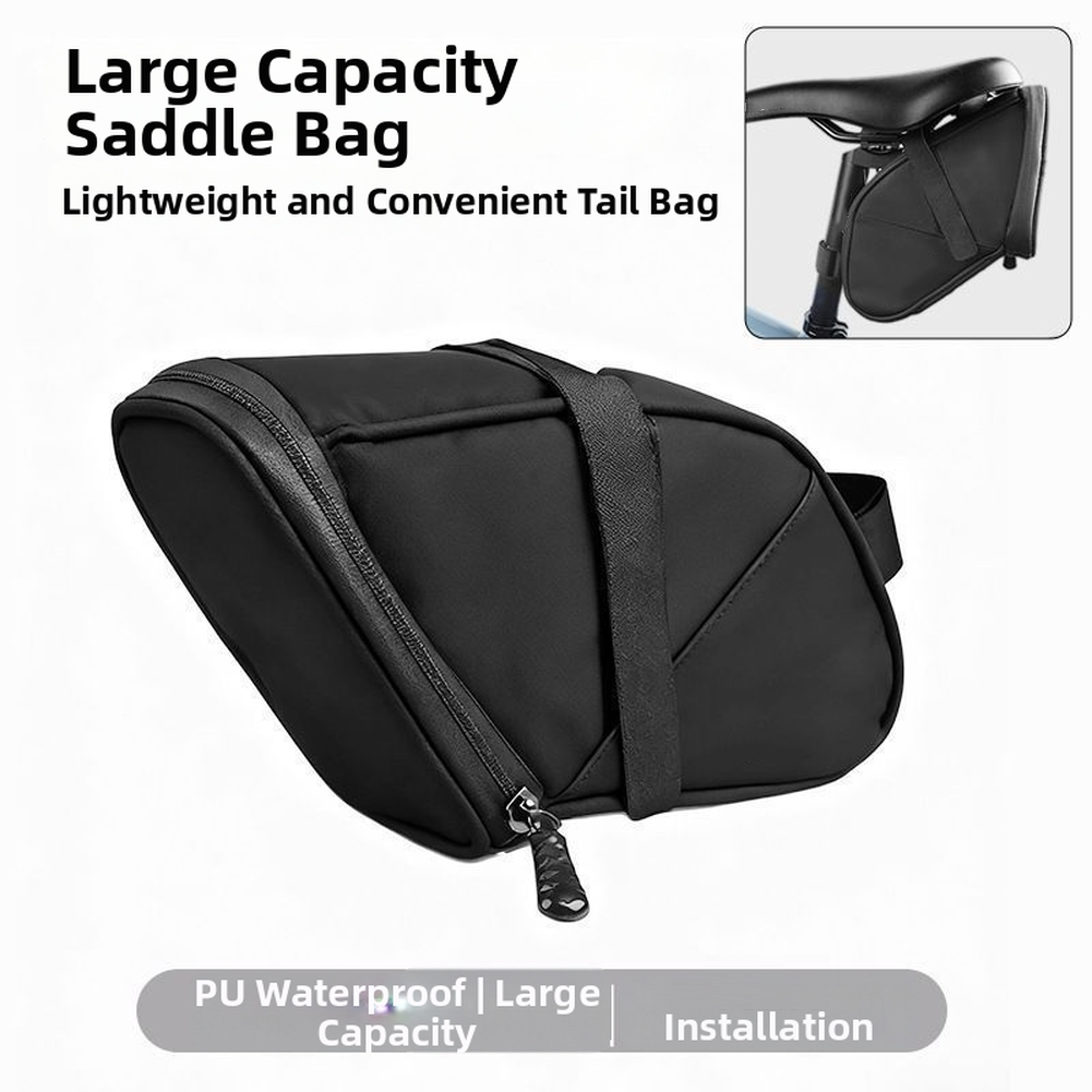22 x 7.5 x 14 cm Waterproof Tail Bag for Bikes with Secure Quick Release Clip