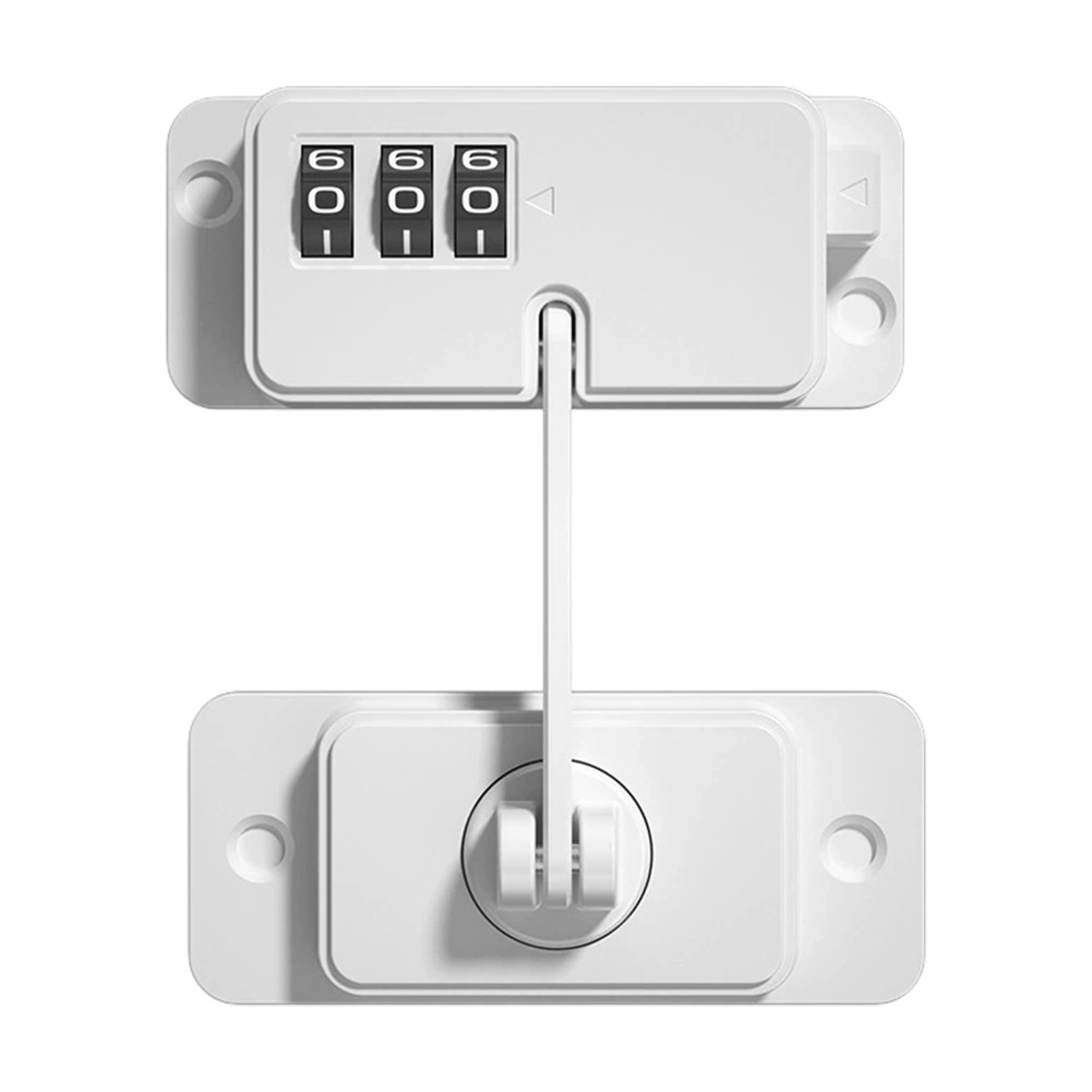 Security Lock for Window Sliding Doors Cabinets Drawers Refrigerators No Tools