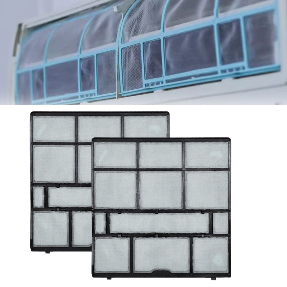 2pcs Air Conditioner Dust Filter Screen for PVC Mesh Indoor Unit Compatibility