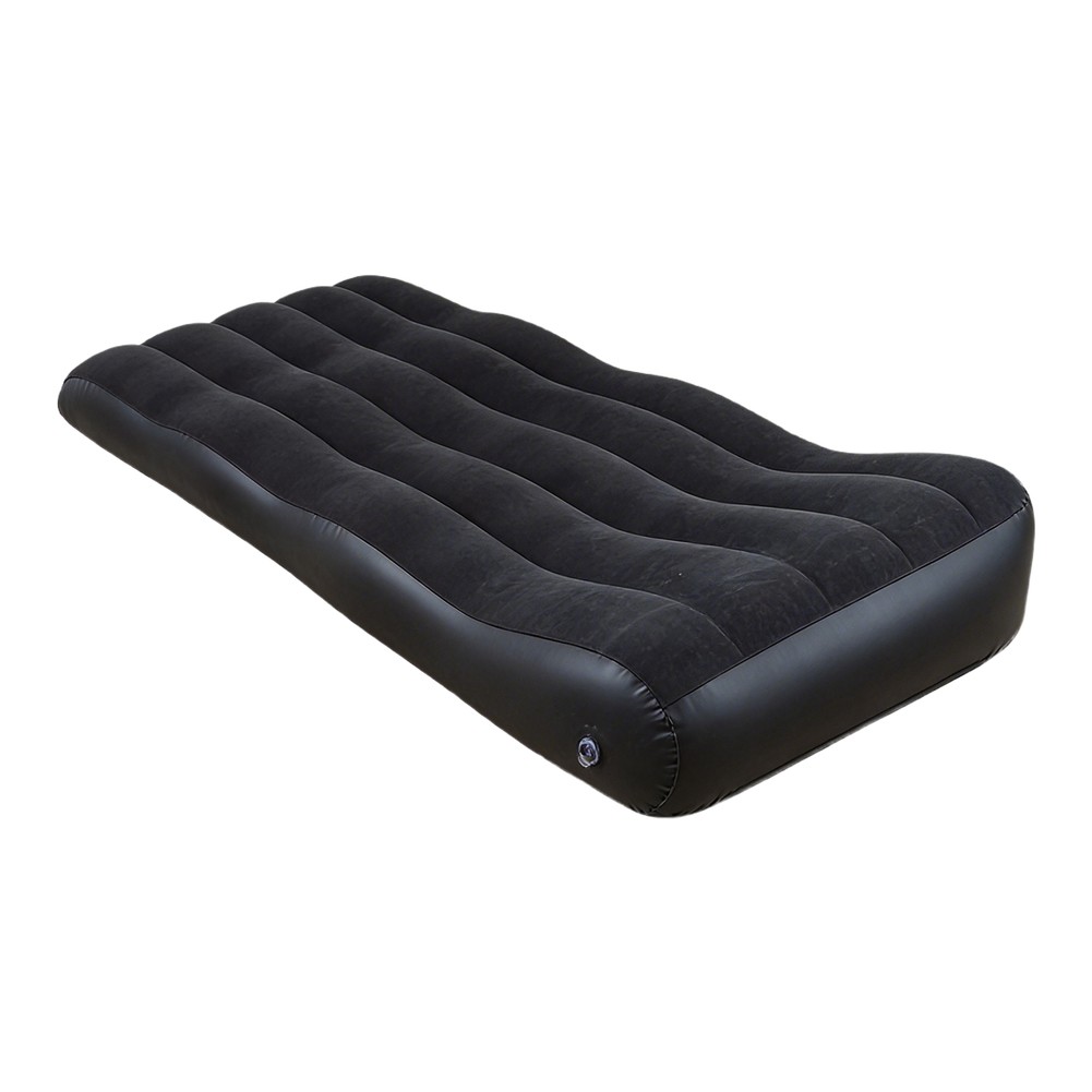 PVC Inflatable Single Sofa Plush Lounge Chair for Hiking Camping Trips