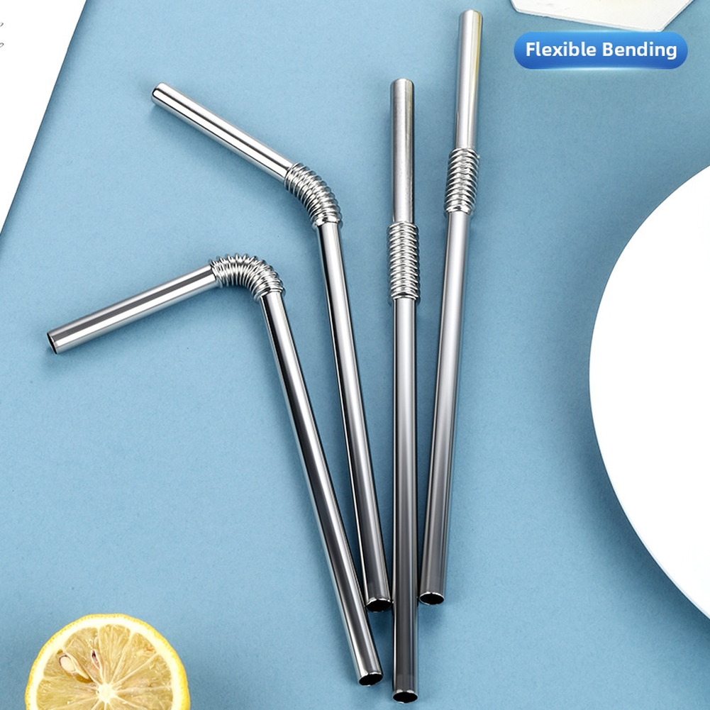 Reusable Metal Straw Cleaning Brush Included Suitable For Hot And Cold Drinks