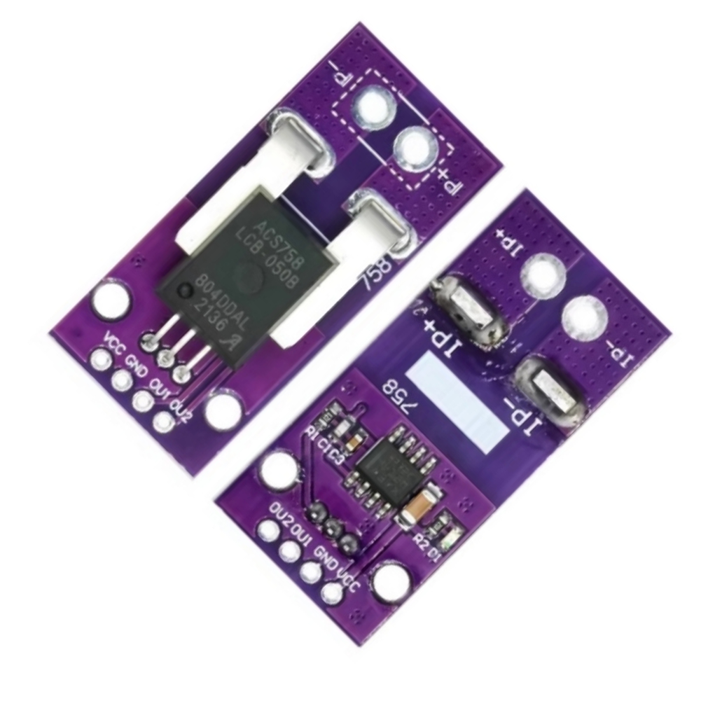 Hall Current Sensor 50A/100A Sensor For Arduino Projects Inline Current Sensing