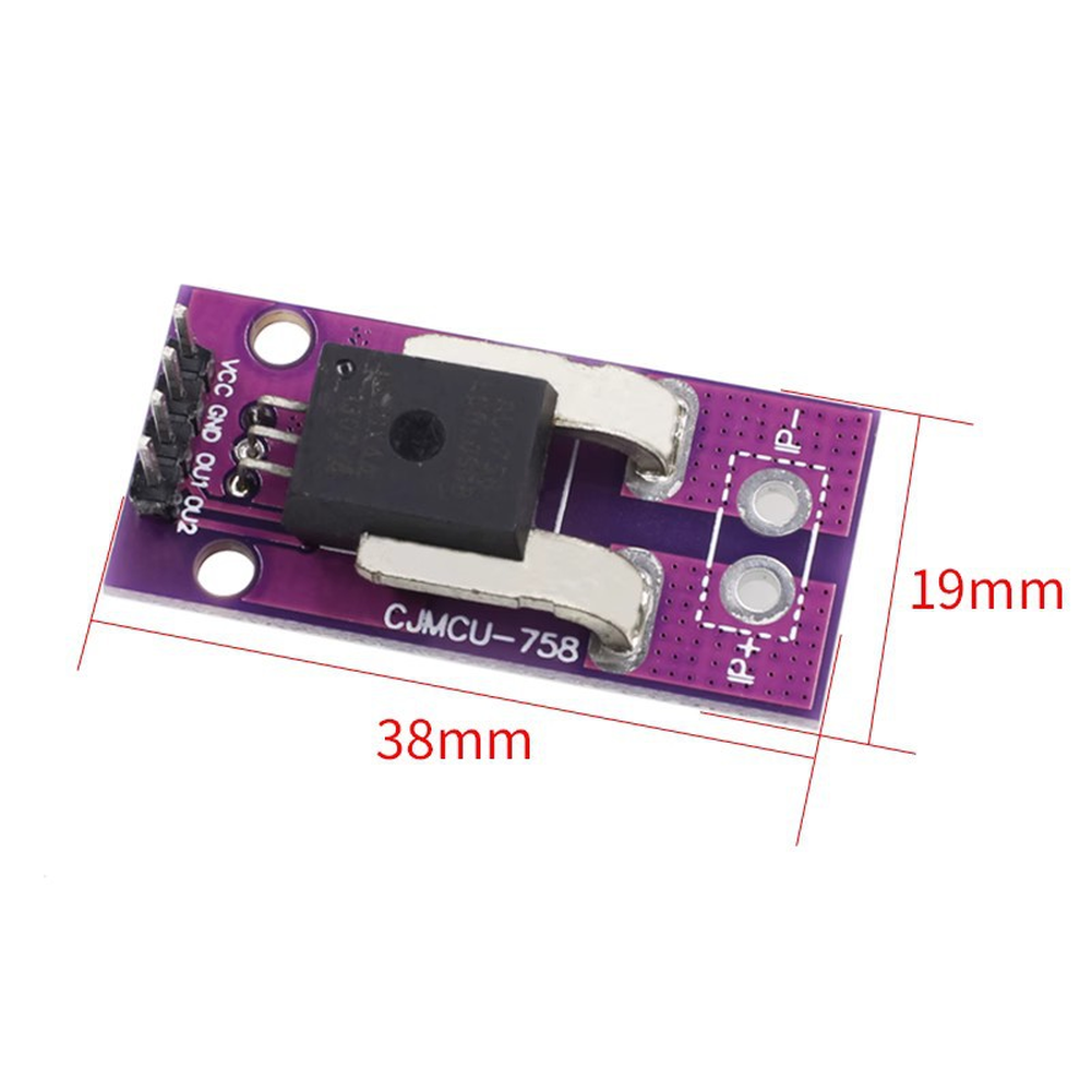 Hall Current Sensor 50A/100A Sensor For Arduino Projects Inline Current Sensing