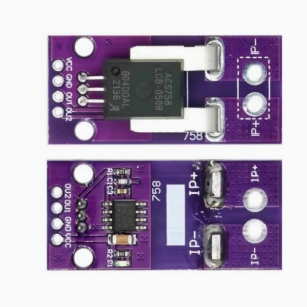 Hall Current Sensor 50A/100A Sensor For Arduino Projects Inline Current Sensing
