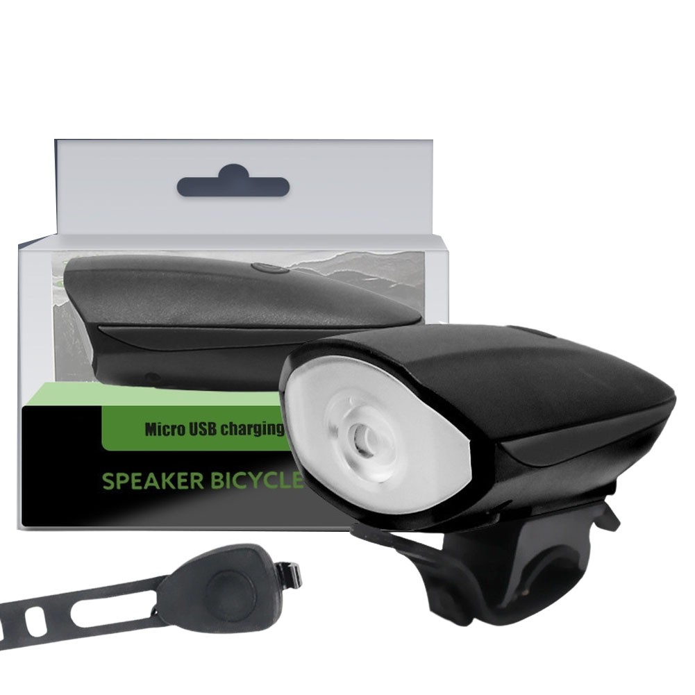 Waterproof Bicycle For Horn with Built-in Headlight for Night Riding Safety