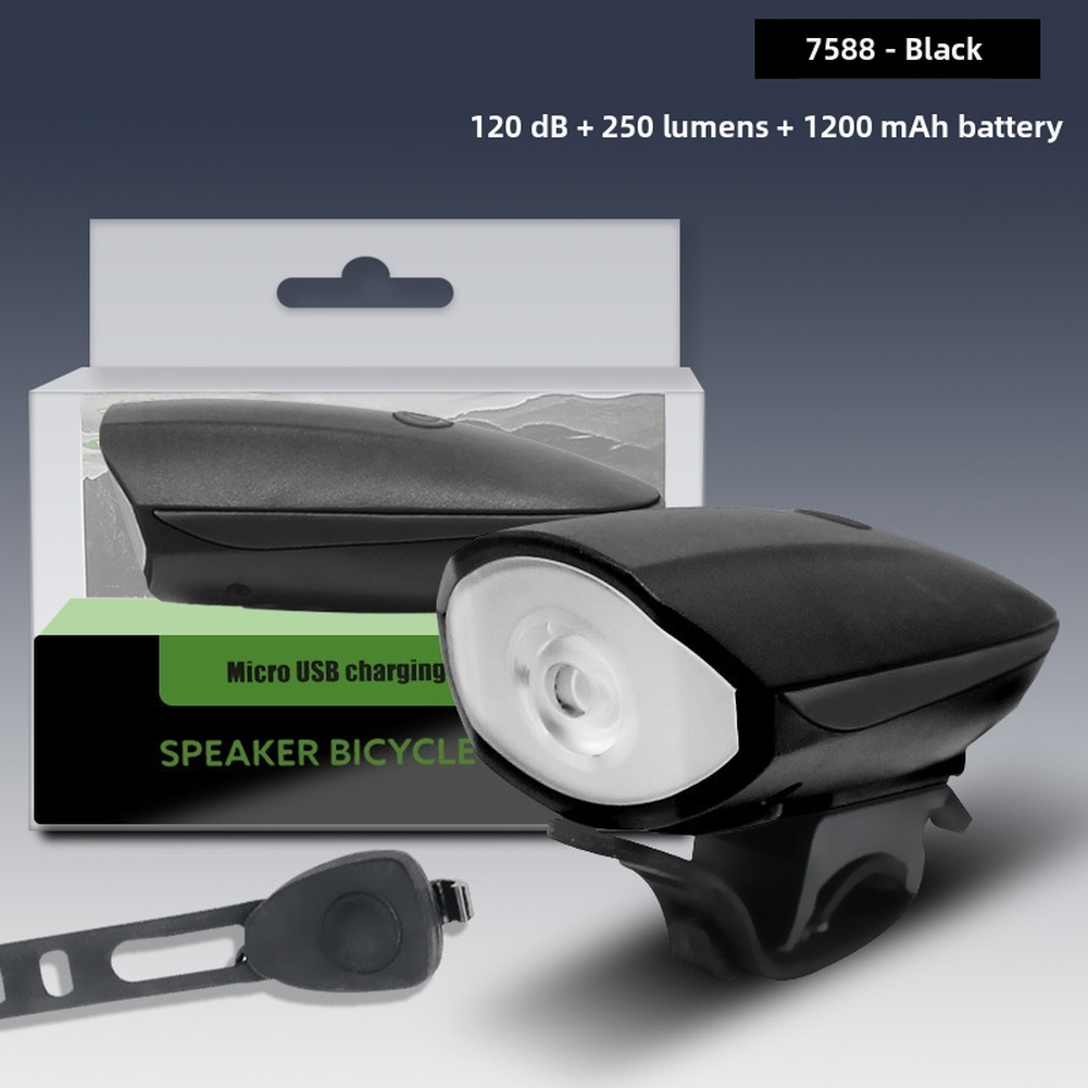 Waterproof Bicycle For Horn with Built-in Headlight for Night Riding Safety