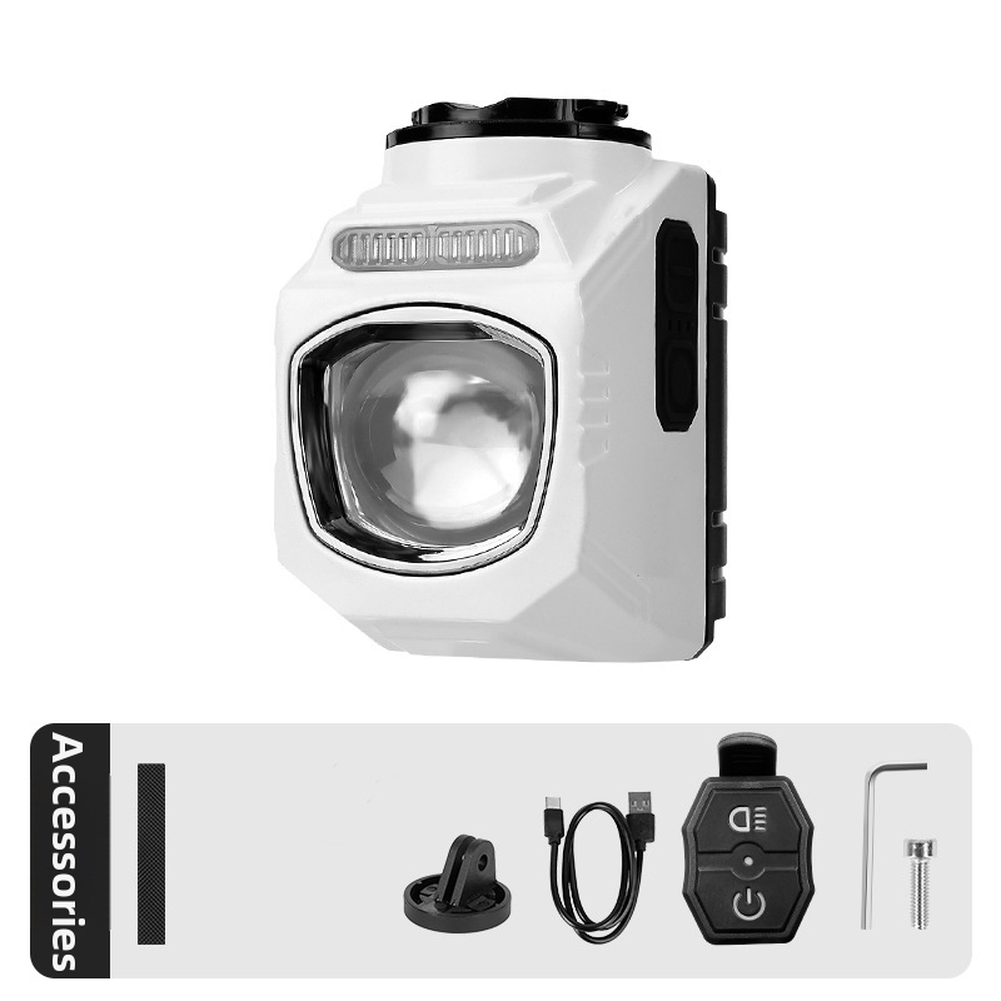 Bike Front Light with Support and Base - Adjustable Handlebar Mount Light