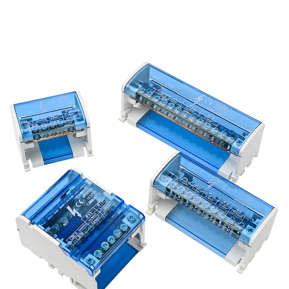 Terminal Block Junction Box Short Circuit Protection DIN Rail Mounting